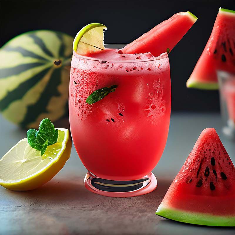 Watermeloen limonade zelf maken